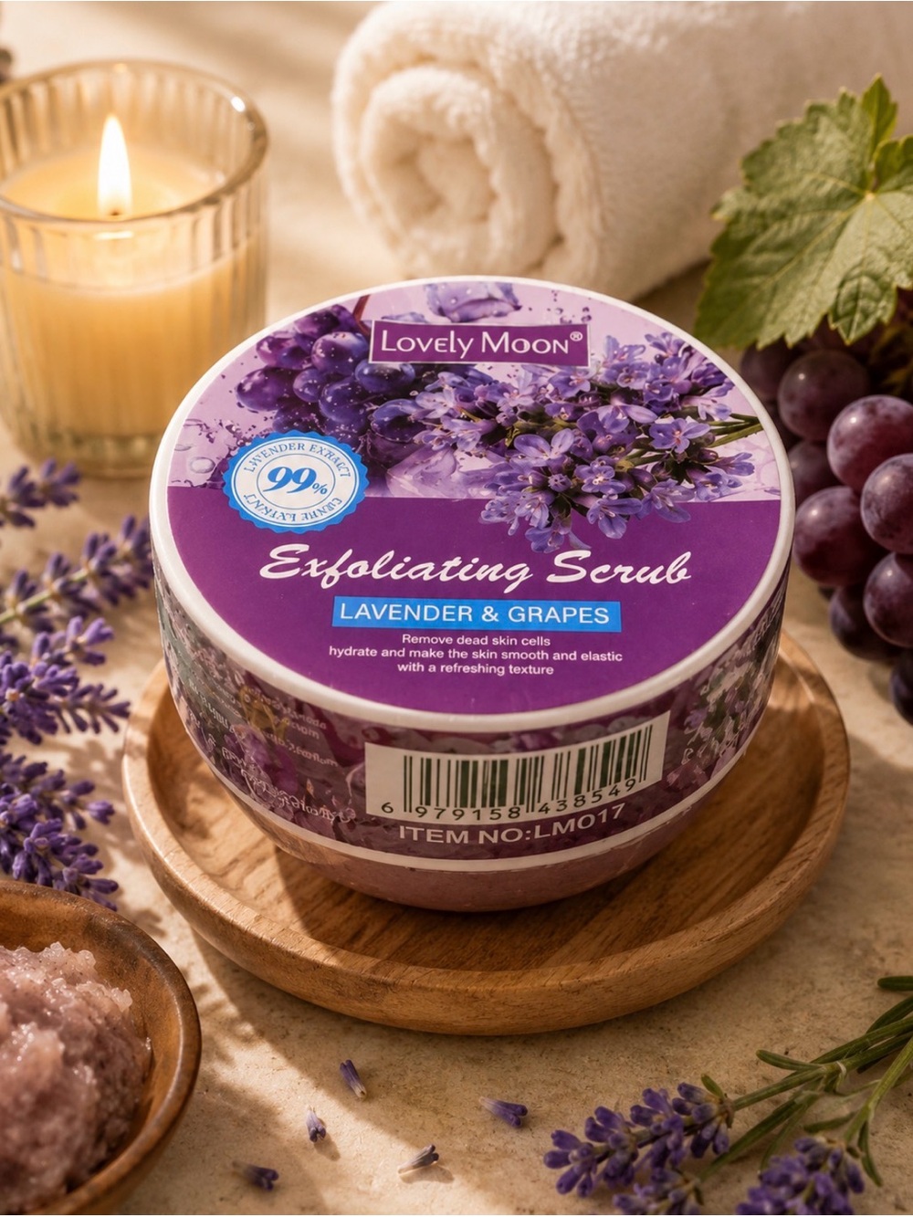Lavender & Grapes Exfoliating Scrub - Purple